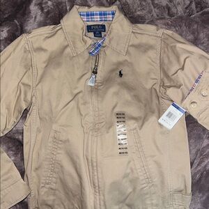NWT Polo Ralph Lauren Tan Big Boys' (10-12) Chino Casual Jacket